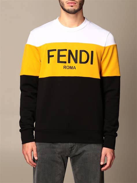 fendi mens sweatshirt|fendi crewneck ruffled shirt.